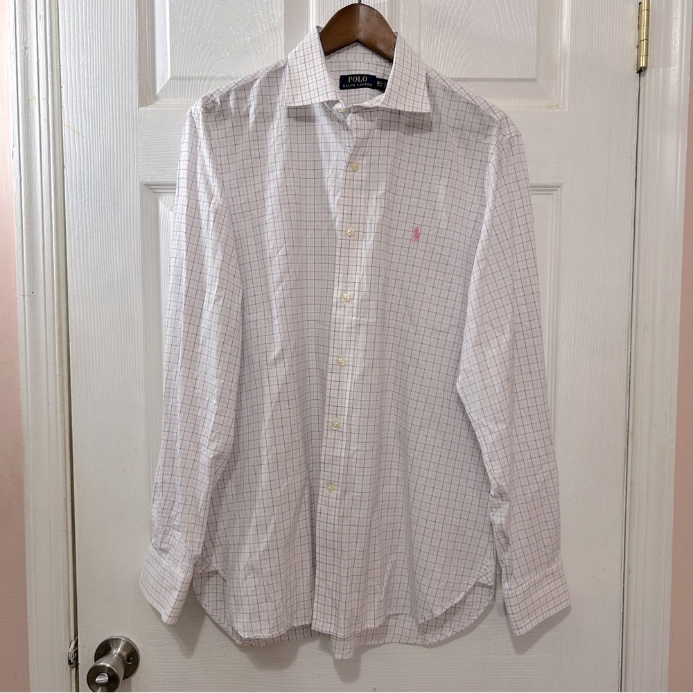POLO Ralph Lauren Men's Button Down Shirt Plaid Spring Easter Size 16 1/2